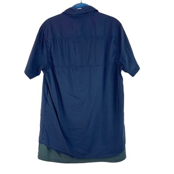 Vertx Blue Guardian Short Sleeve Button Down Shirt Snap Closure - Picture 4 of 4